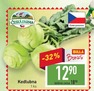 Kedlubna Česká farma