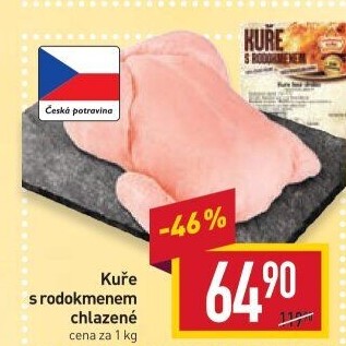 Kuře s rodokmenem Vodňanské kuře