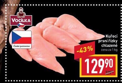 Kuřecí prsní řízky Vocílka