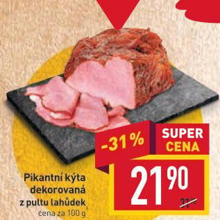 Kýta dekorovaná pikantní