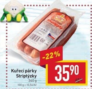 Párky kuřecí striptýzky Vodňanské kuře