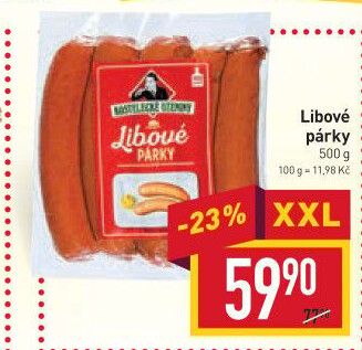 Párky libové Kostelecké uzeniny