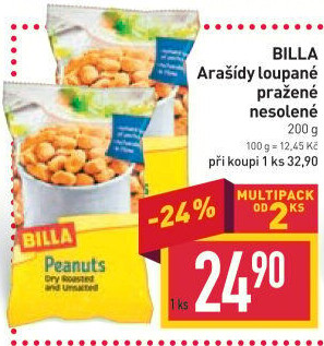Pražené arašídy Billa