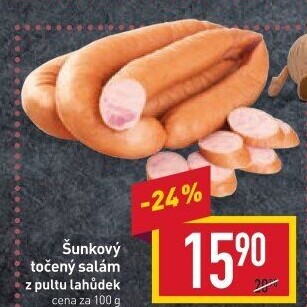 Salám šunkový točený