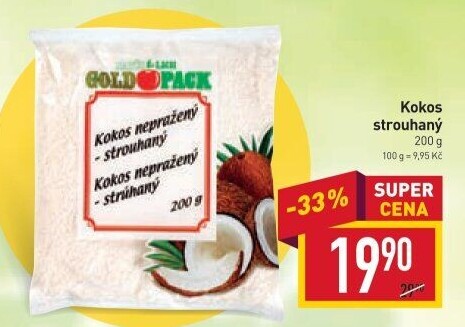 Strouhaný kokos Natürlich Gold Pack