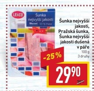 Šunka nejvyšší jakosti LE&amp