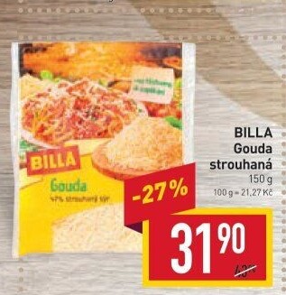 Sýr strouhaný Gouda Billa