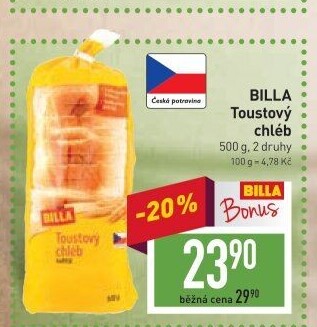 Toustový chléb Billa