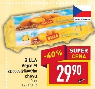 Vejce z podestýlky M Billa