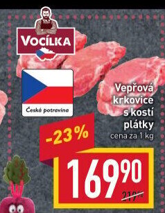 Vepřová krkovice s kostí Vocílka