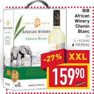 Víno Chenin African Winery - bag in box