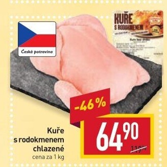 Kuře s rodokmenem Vodňanské kuře