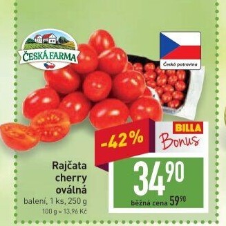 Rajčata cherry Česká farma