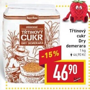 Třtinový cukr Dry Demerara HappyHome