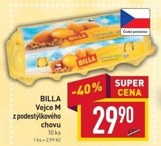 Vejce z podestýlky M Billa