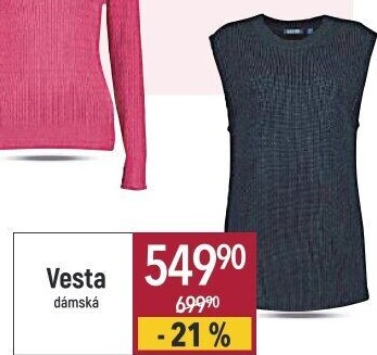 Dámská vesta Blue Seven