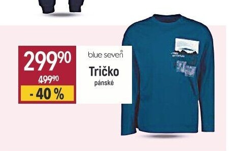 Pánské tričko s dlouhým rukávem Blue Seven