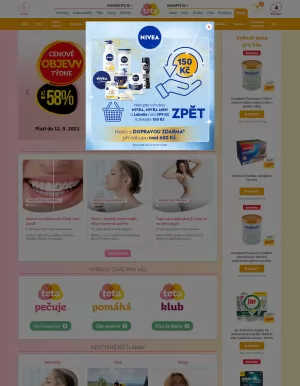 akční leták Teta drogerie 6.9.2023-12.9.2023