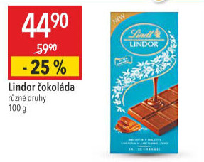Čokoláda Lindor Lindt