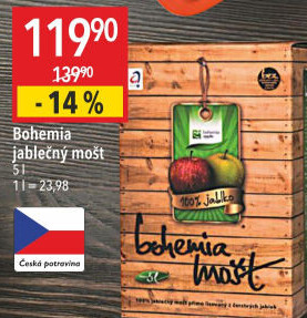 Mošt jablečný Bohemia Apple