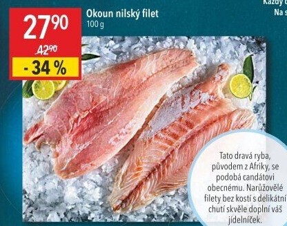 Okoun nilský filety
