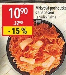 Salát mrkvový s ananasem