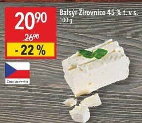 Sýr Balsýr Mlékárna Žirovnice