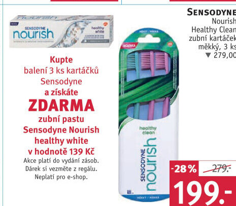Kartáček na zuby Nourish Healthy Clean Sensodyne