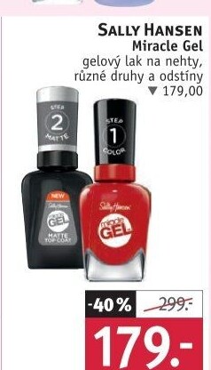 Lak na nehty gelový Miracle Sally Hansen