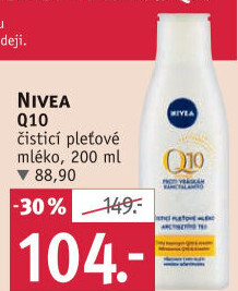 Mléko pleťové čisticí proti vráskám Q10 Nivea