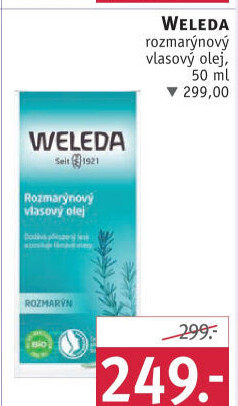Olej na vlasy bio Weleda