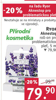 Roll-on na problematickou pleť Ryor Aknestop