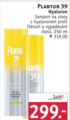 Šampon Hyaluron 39 Plantur