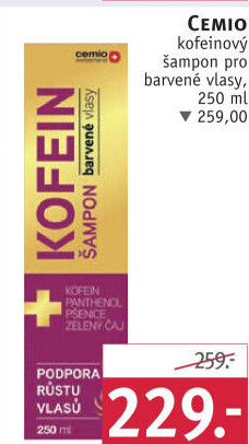 Šampon kofeinový Cemio