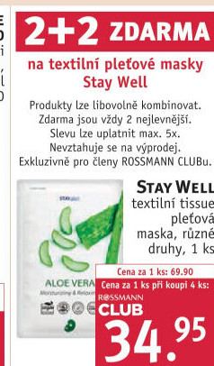 Textilní pleťová maska Stay Well