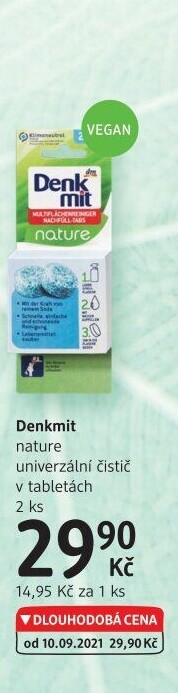 Čistič univerzální v tabletách nature Denkmit