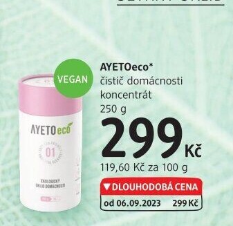 Ekologický čistič domácnosti Ayeto eco