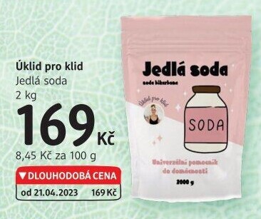 Jedlá soda Úklid pro klid
