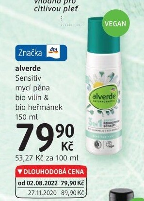Mycí pěna Alverde