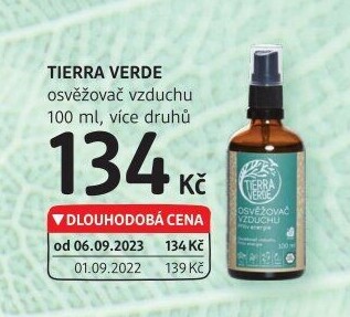 Osvěžovač vzduchu bio Tierra Verde