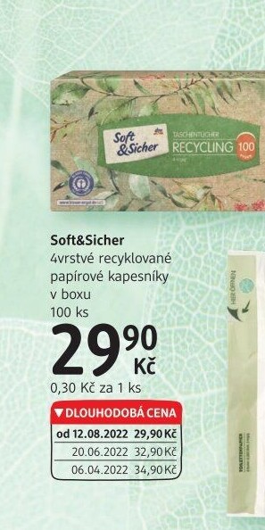 Papírové kapesníčky 4vrstvé Soft&amp