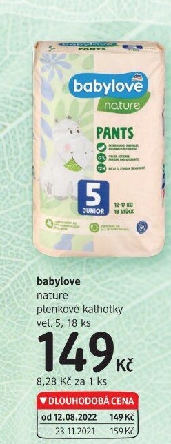 Pleny dětské Babylove Nature Pants