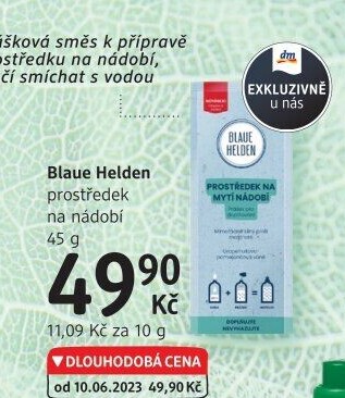 Prostředek na nádobí Blaue Helden