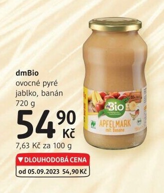 Pyré ovocné dm Bio