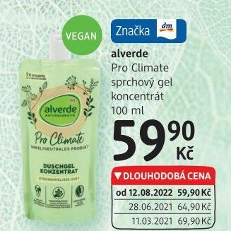 Sprchový gel Pro Climate Alverde