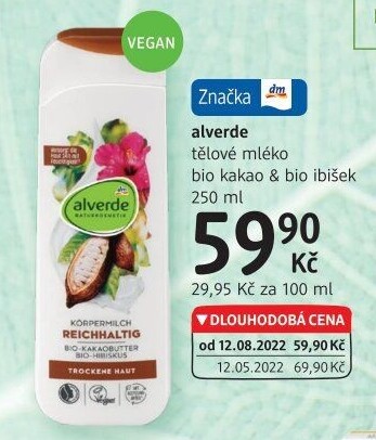 Tělové mléko Alverde