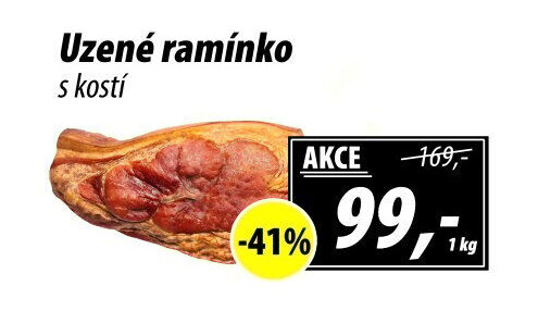 Uzené ramínko s kostí
