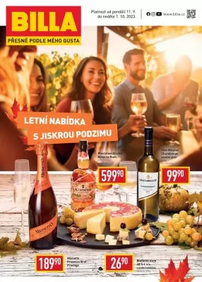 akční leták BILLA 11.9.2023-1.10.2023