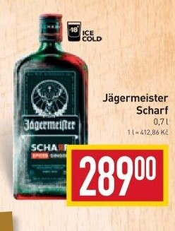 Bylinný likér Scharf Jägermeister