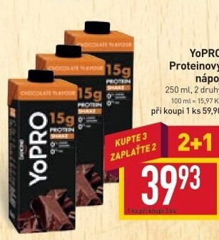 Mléčný proteinový nápoj Yopro